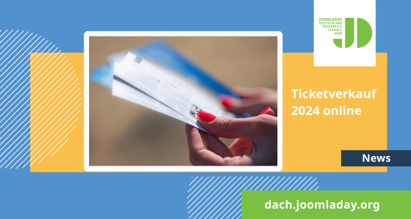 Ticketverkauf des JoomlaDay ist live
