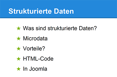 Strukturierte Daten