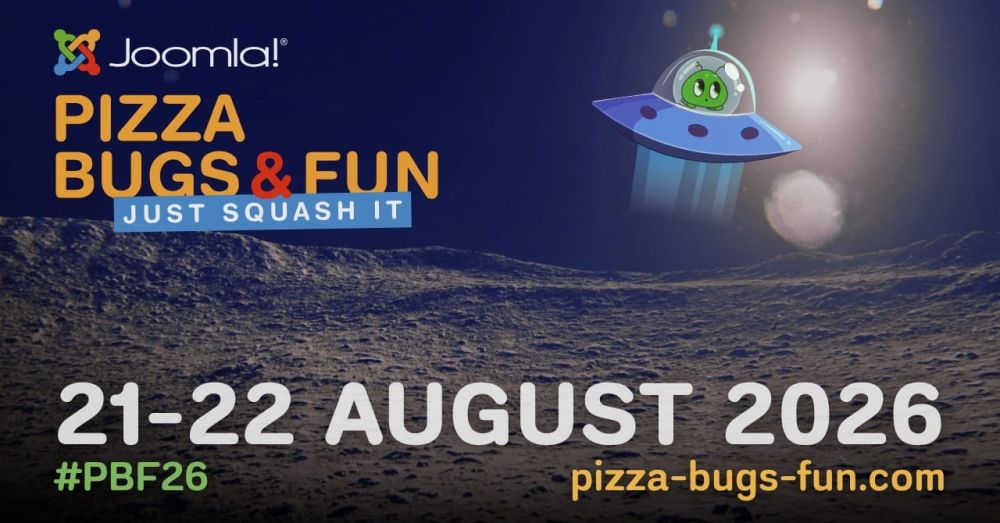Pizza, Bugs and Fun mit und für Joomla