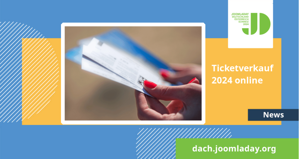 Ticketverkauf des JoomlaDay ist live