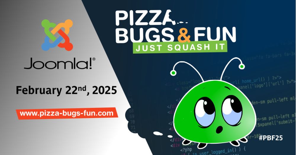 Pizza, Bugs and Fun mit und für Joomla