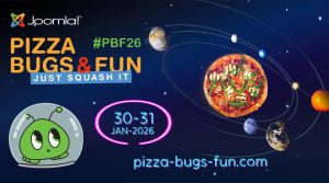 Pizza, Bugs and Fun mit und für Joomla